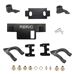 Kit Bras Oscillant Inférieur Supérieur Pour Camion D'escalade Sur Chenilles WPL D12 1/10 RC Argent