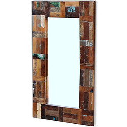 Acheter vidaXL Miroir Bois de récupération massif 80x50 cm