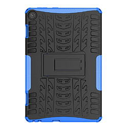 Coque en TPU texture de pneu, résistant aux chocs avec béquille pour votre Lenovo Tab M10 (Gen 3) - bleu