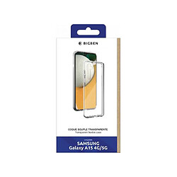 Bigben Coque pour Samsung G A15 4G&5G Souple Transparente