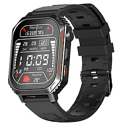 Riversong Montre Connectée Sport Motive 8S Boitier Antichoc Etanche Suivi Santé Noir