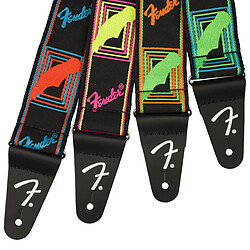 Avis Neon Monogrammed Strap Yellow/Pink Fender