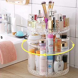 Universal Organiseur de maquillage Boîte de rangement transparente Étagère de rangement de maquillage rotative à 360 degrés Composants de boîtes en plastique