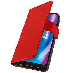 Avizar Housse Folio Essentielb HeYou 60, Alcatel 1S 2020 et 3L 2020, Altice S43 rouge