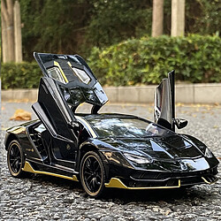 Universal 1: 24 Lamborghini LP770 Sport Alliage Modèle de voiture jouet moulée sous pression Modèle de voiture jouet collection métal Jouet Cadeau pour enfants | Voiture jouet moulée sous pression (noir)