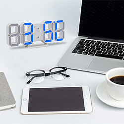 Acheter Horloge murale de nuit de bureau de table à LED numérique moderne - bleu