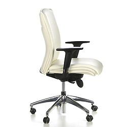 Avis Siège de bureau / Fauteuil de direction MURANO 10, cuir ivoire hjh OFFICE