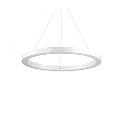 Ideal Lux Suspension LED intégré Oracle Aluminium blanc 1 ampoule 19,5cm