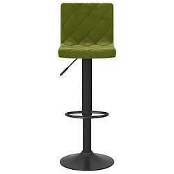 Avis vidaXL Tabourets de bar lot de 2 vert clair velours