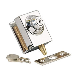 Assa Abloy Loqueteaux cavaliers de miroiterie à cylindre 1448 finition chromé brillant