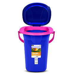 Toilette touristique camping portable GreenBlue GB320 Bleu-Rose