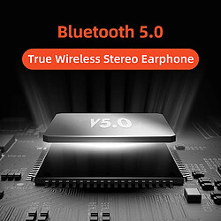 Universal Empreintes digitales Touch Wireless Headset Bluetooth Version 5.0 3D Stéréo Double Microphone Headset pas cher