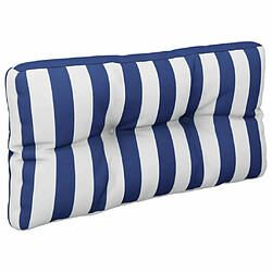 Acheter Maison Chic Lot de 2 Coussins Confort,Coussins de palette rayures bleues/blanches tissu -GKD50733