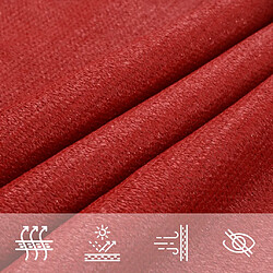 Acheter vidaXL Voile d'ombrage 160 g/m² Rouge 3/4x3 m PEHD