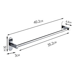 Universal Serviettes autocollantes en acier inoxydable Baignoire Fournitures de salle de bains Rail Suspension Barre Cuisine Hôtel Porte-serviettes Organiser Porte-serviettes pas cher