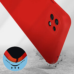 Avis Avizar Coque Samsung Galaxy A22 5G Silicone Semi rigide Finition Soft Touch Fine Rouge