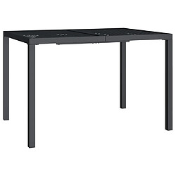 vidaXL Table de jardin anthracite 110x80x72 cm acier