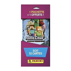 Panini MINECRAFT TC - FAT PACK 1 poch achetées + 1 offerte