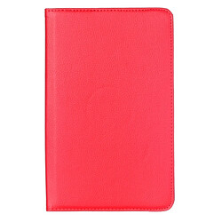 Wewoo Housse Étui rouge pour Samsung Galaxy Tab E 9,6 Litchi Texture 360 degrés rotation en cuir avec support multifonctionnel