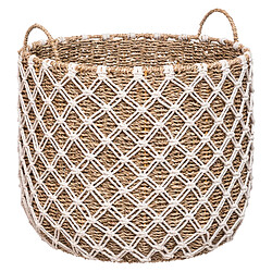 Atmosphera, Createur D'Interieur Panier macramé Palm rond x3 Beige - ATMOSPHERA