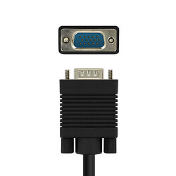 Câble VGA mâle vers VGA mâle Adaptateur Vidéo 3m LinQ Noir pas cher