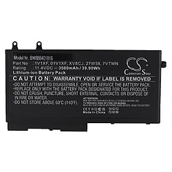 vhbw Batterie compatible avec Dell Latitude 5401, 5501, 5400, 5500, 5410, 5411, 5510, 5400 Chromebook ordinateur portable (3500mAh, 11,4V, Li-ion)