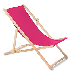 Chaise longue GreenBlue bain de soleil plianteréglable couleur rose