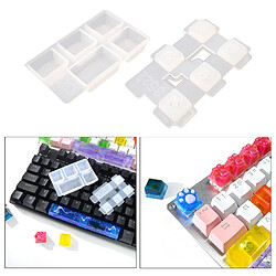 Acheter Keycaps Résine Moule Keycap Artisanat époxy Moule Clé Extracteur Chat Griffe Moules Onglet