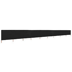 vidaXL Paravent 9 panneaux Tissu 1200 x 120 cm Noir