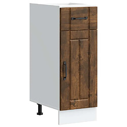 vidaXL Armoire de cuisine Lucca chêne fumé bois ingénierie