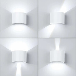 Avis Stoex 12W Applique Murale Led Interieur Lampe de Mur Blanc Froid Moderne Decoration Blanc pour Chambre Bureau Salon Salle de bain Couloir