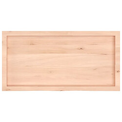 Acheter vidaXL Étagère murale 100x50x(2-4) cm bois de chêne massif non traité