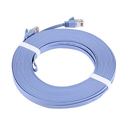 Wewoo Câble LAN réseau Ethernet plat bleu CAT6 ultra-plat, longueur: 15 m