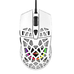 Universal Des souris de jeu réglable ergonomiques légères (blanc)