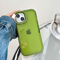 Coque en TPU anti-rayures avec béquille pour votre iPhone 14 Plus - vert