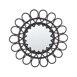 Beliani Miroir BABAI 60 cm Noir