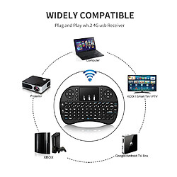 Avis Universal I8 Air Mouse 2,4 GHz Mini Clavier Wireless Touch Pad Télécommande sans rétroéclairage X96 Mini H96Max TV Box PC Gamepad