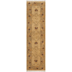 Vidal Tapis de couloir en laine 302x79 brun Darya