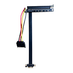 Avis Câble D'extension PCI-e 3.0 PCI Express Gen3 8 Gbps 1X à 16X 180 Degrés 40 Cm B