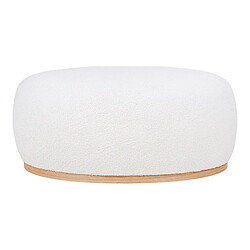 EPIKASA Pouf Manhattan, Blanc, Polyester, 88,5x54,5x36 cm