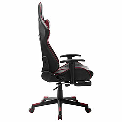 Avis Maison Chic Chaise de jeu, Chaise gaming avec repose-pied, Fauteuil gamer,Chaise de Bureau Noir et bordeaux Cuir artificiel -GKD71061