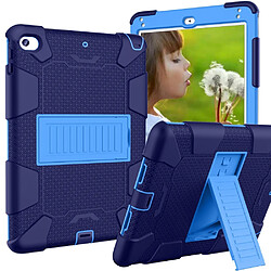 Coque en TPU hybride deux tons bleu foncé/bleu pour votre Apple iPad Mini 9.7 (2019)/4/3/2/1