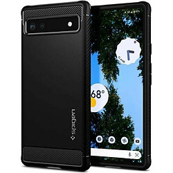 Spigen Sgp Spigen Rugged Armor Coque Compatible avec Google Pixel 6a - Noir Mat