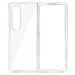 Avizar Coque pour Galaxy Z Fold 4 Dos Rigide Bumper Cadre Écran Externe Transparent