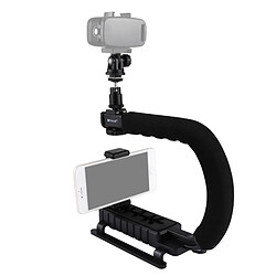 Acheter Wewoo Stabilisateur pour tous les appareils photo reflex et caméra DV maison U / C forme portable poche DV kit de stabilisation de support avec chaussure froide trépied tête pince de téléphone boucle à dégagement rapide vis longue