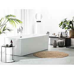 Beliani Baignoire îlot blanche 170 x 81 cm RIOS