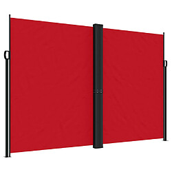 Maison Chic Auvent latéral rétractable | Store latéral | Brise-vue latéral rouge 220x600 cm -GKD70289