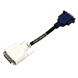 Câble Adaptateur Dell DVI male vers VGA 0J0791 J0791 16cm - Occasion