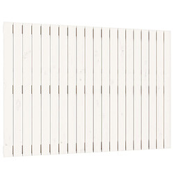 Maison Chic Tête de lit scandinave pour lit adulte,Meuble de chambre murale Blanc 127,5x3x90 cm Bois massif de pin -MN82782