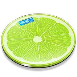 Balance de poids à motif de citron de dessin animé à usage domestique pour peser le corps Balance électronique domestique Balance de salle de bain numérique intelligente au sol